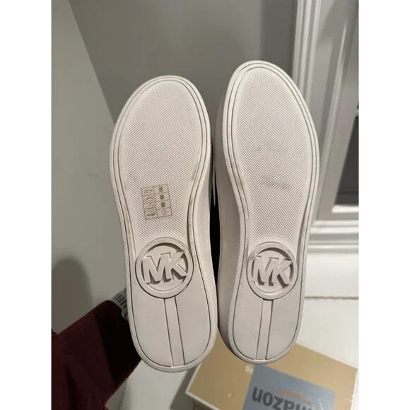 NWB Michael Kors Juno Stretch Knit Slip On Sneaker Black Size Womens 8 $109 [jb] - Picture 12 of 13